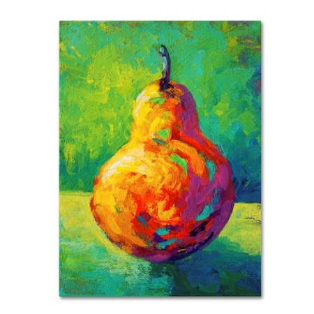 Marion Rose 'Pear V' Canvas Art,18x24